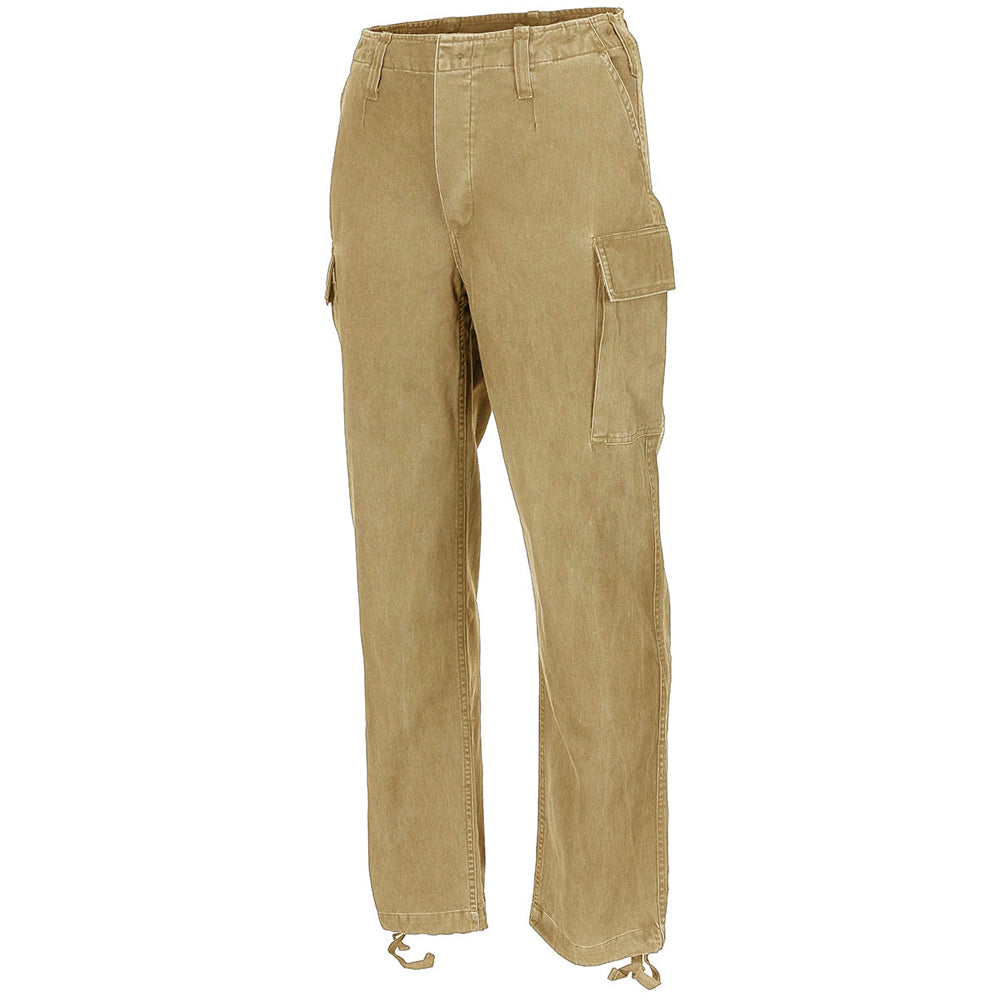 Bundeswehr Moleskinhose in Beige Stonewashed