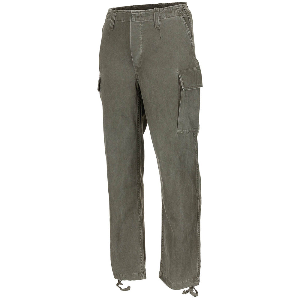 Bundeswehr Moleskinhose in Oliv Stonewashed