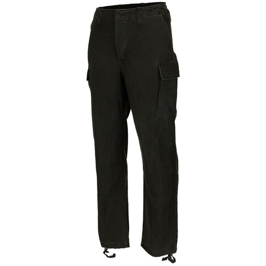 Bundeswehr Moleskinhose in Schwarz Stonewashed