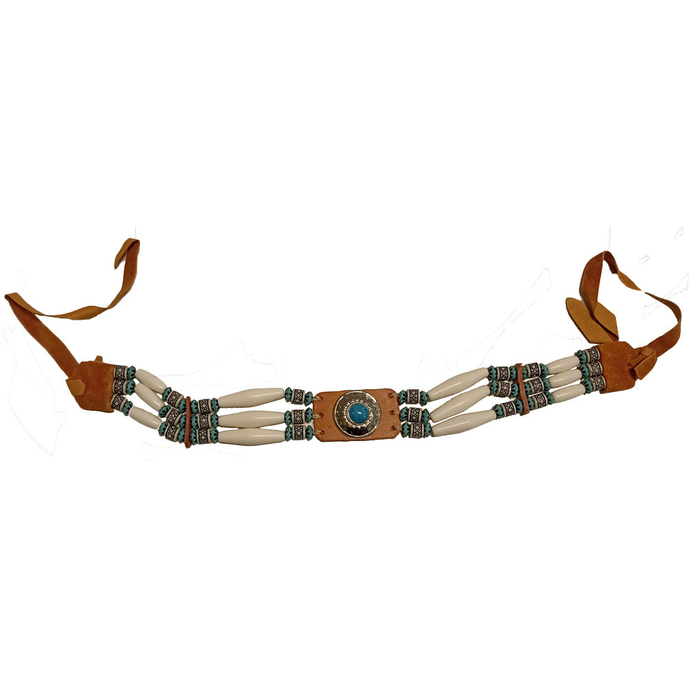 Indianer Halsband mit Perlen