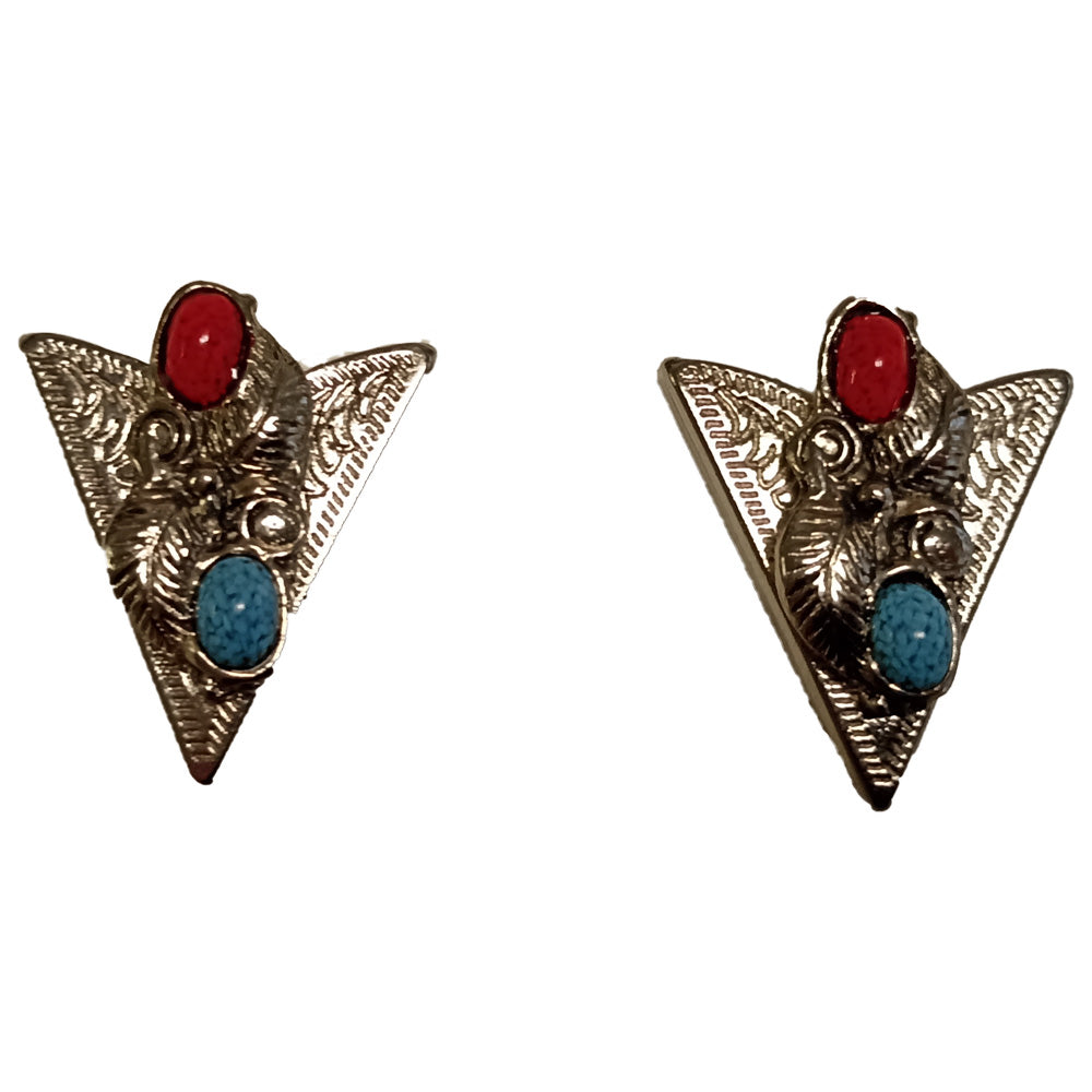 Kragenecken für Westernhemd Feder