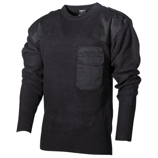 MFH Bundeswehr Pullover gestrickt Schwarz