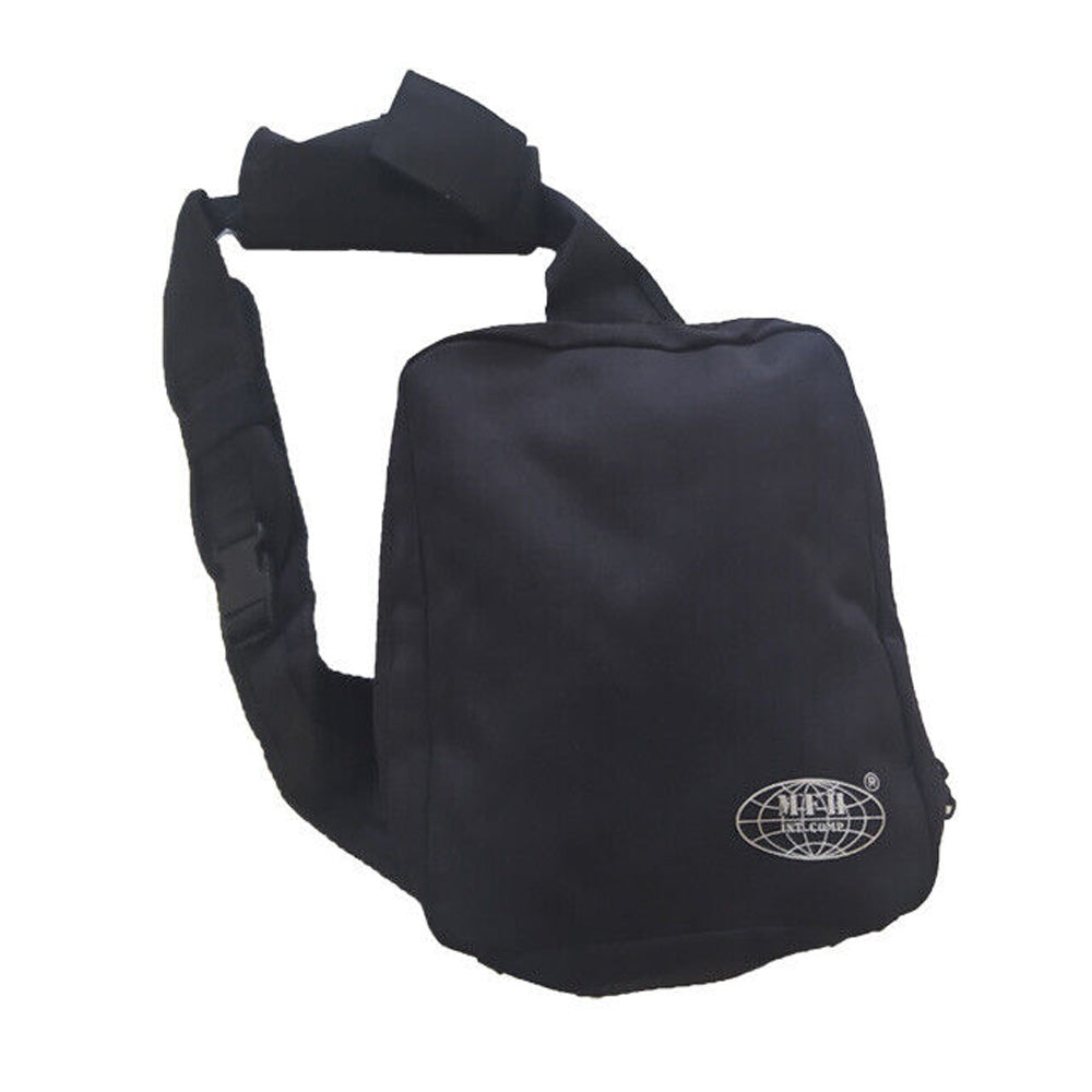 MFH Schulterrucksack mit abnehmbarer Handytasche, Schwarz, Umhängetasche