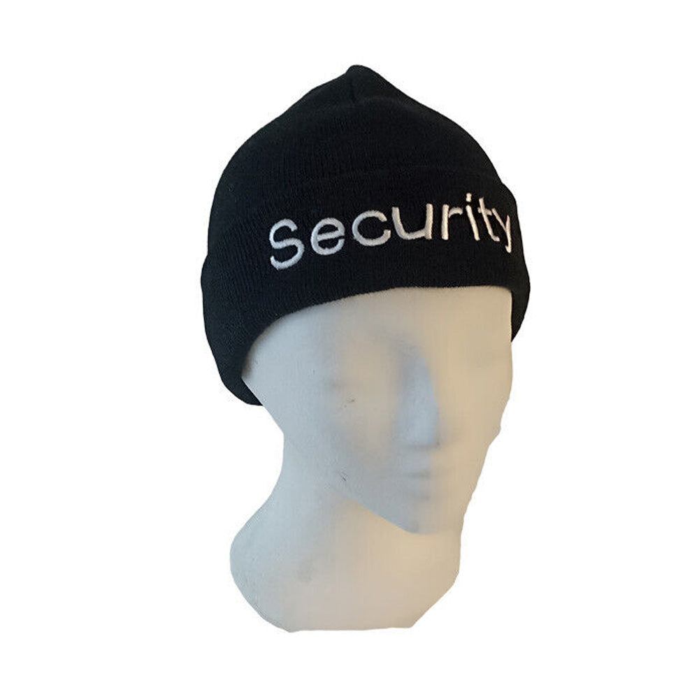 MFH Strickmütze Schwarz mit Security Stick