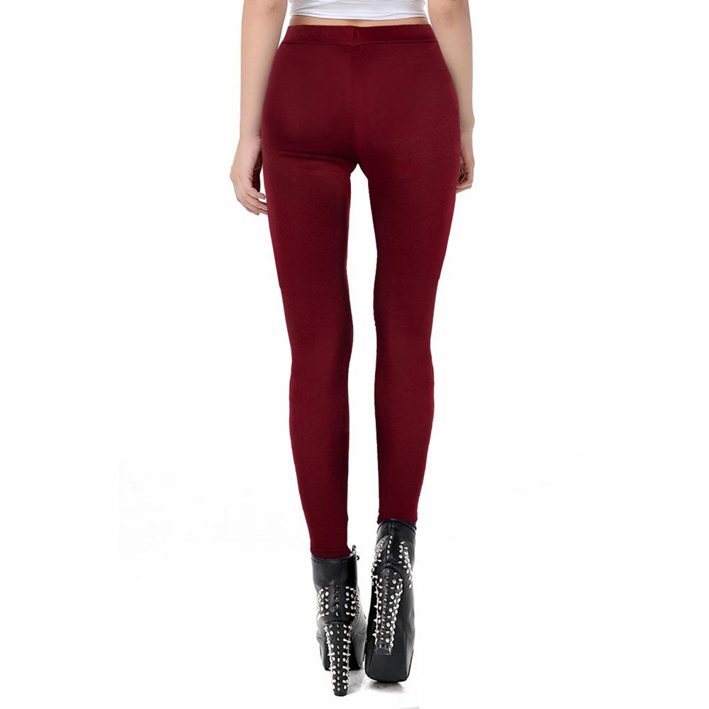 Damen Winter Leggings Rot Ocultica