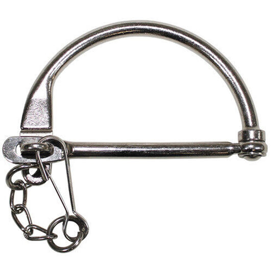 Bundeswehr Seesackverschluss mit Verschlussbügel, Chromfarben aus Stahl