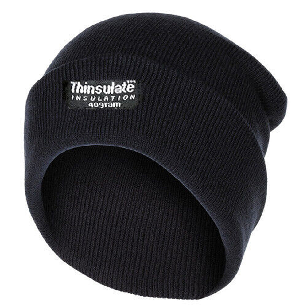 3M Thinsulate Strickmütze Blau fein gestrickt