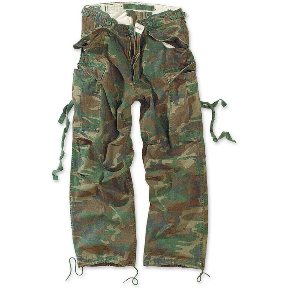 Surplus Raw Vintage Fatique Trouser Woodland Cargohose