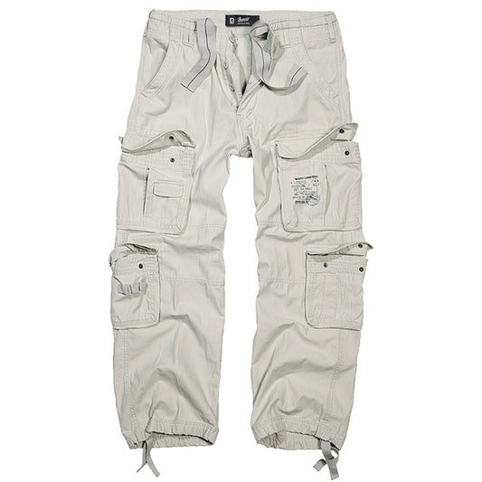 Brandit Pure Vintage Trouser Cargohose in Old White
