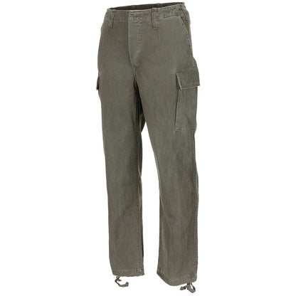 Bundeswehr Moleskinhose in Oliv Stonewashed