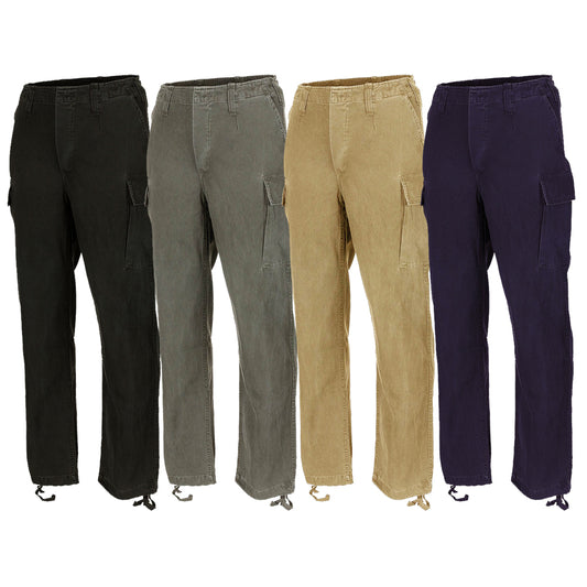 Bundeswehr Moleskinhose in Beige, Schwarz, Navy, Oliv Stonewashed