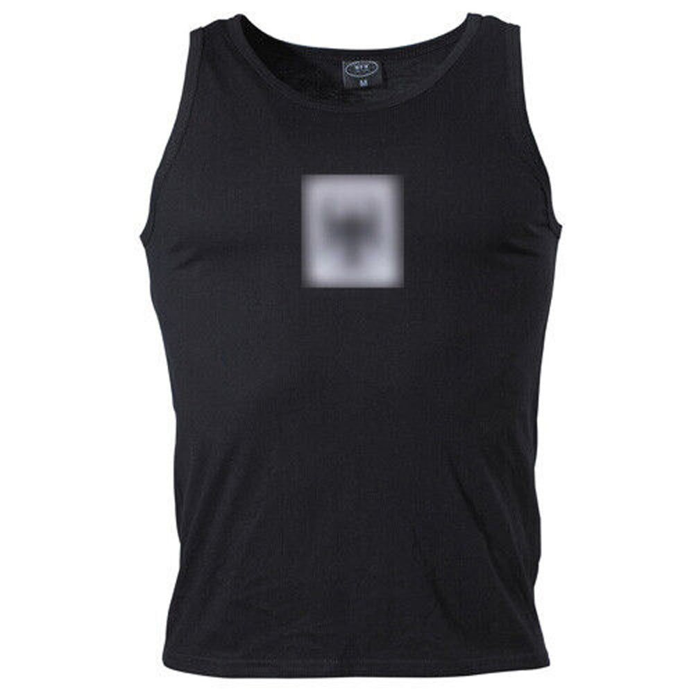 Bundeswehr Tank Top mit Adler in der Farbe Schwarz. Sporthemd, Achselshirt, Muskelshirt