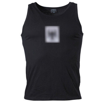 Bundeswehr Tank Top mit Adler in der Farbe Schwarz. Sporthemd, Achselshirt, Muskelshirt