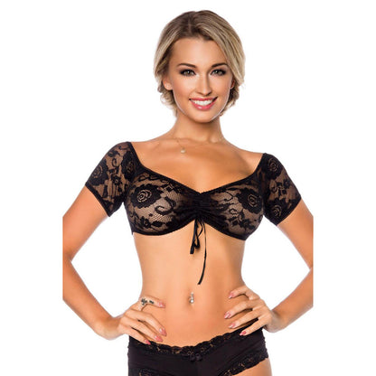 Dirndlbluse von Dirndline schwarz