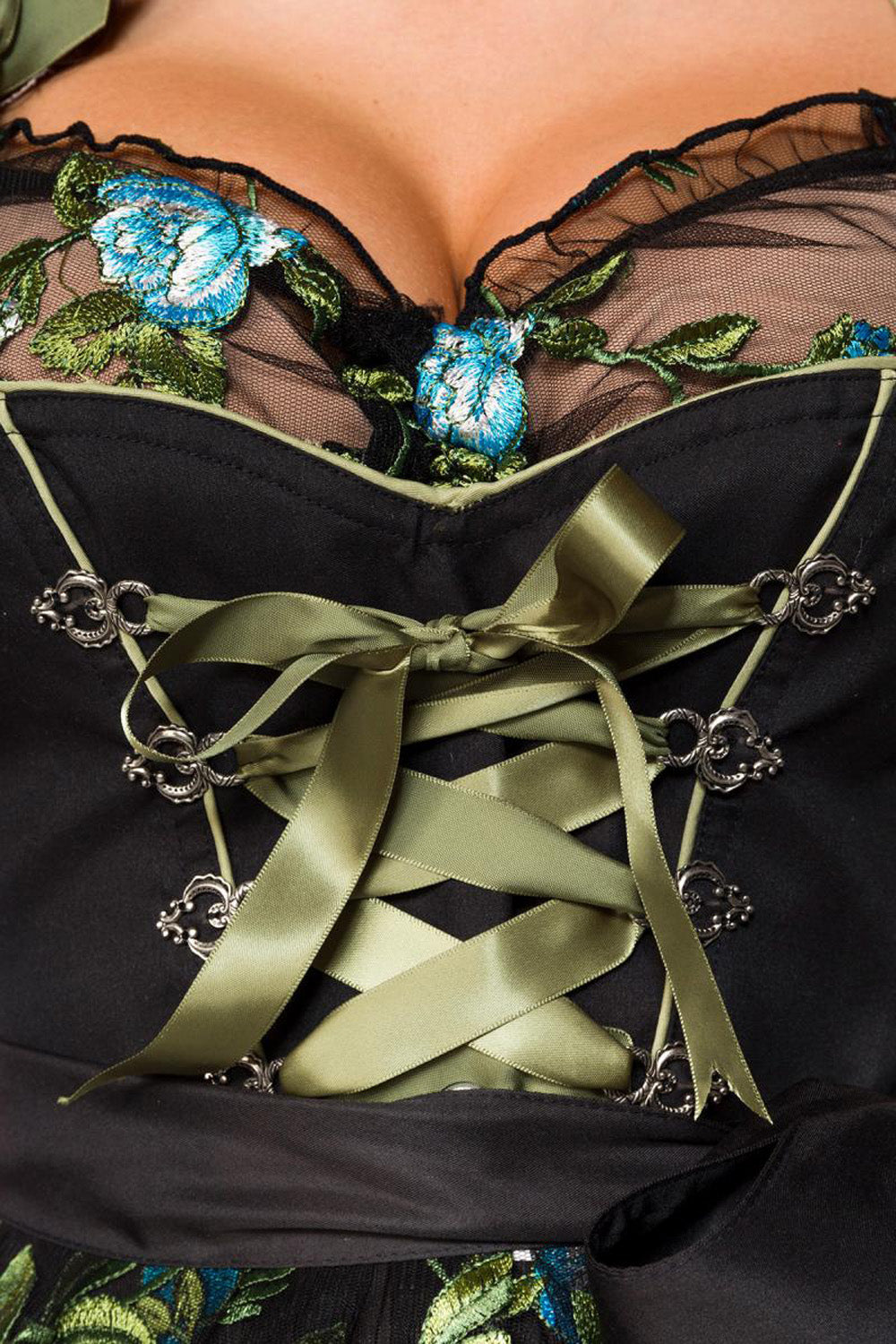 Dirndline Dirndl Schwarz-Grün