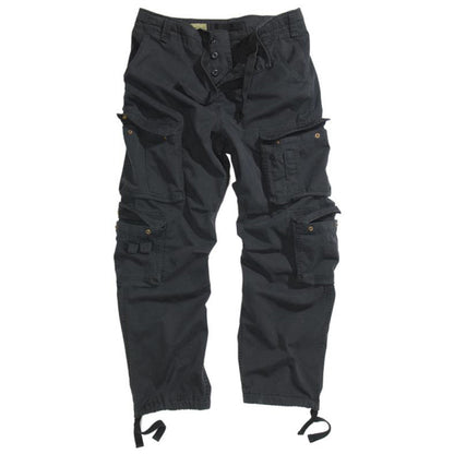 Herren Feldhose Vintage Schwarz