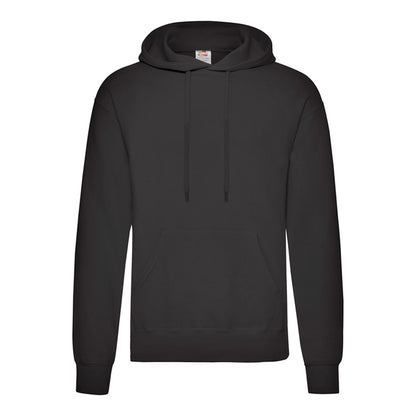 Fruit of The Loom Hoodie mit Kängurutasche in Schwarz