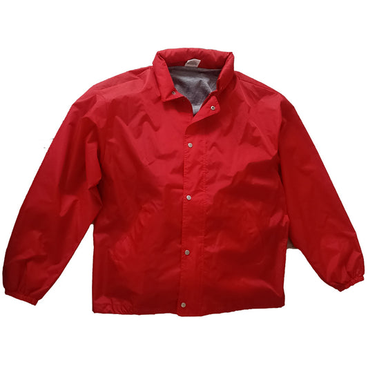 Fruit of the Loom leichte Regenjacke mit Innenfutter und Kapuze Rot