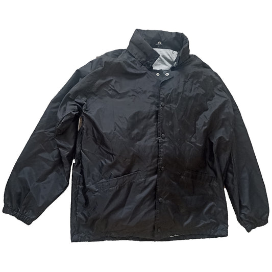Fruit of the Loom leichte Regenjacke mit Innenfutter und Kapuze Schwarz