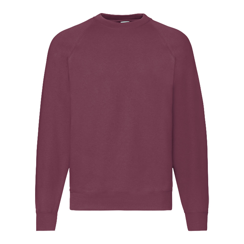 Fruit of The Loom Pullover mit Rundhalsausschnitt in Burgund