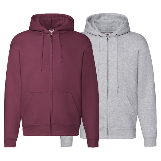 Fruit of The Loom Sweatjacke mit Kapuze und zwei Taschen