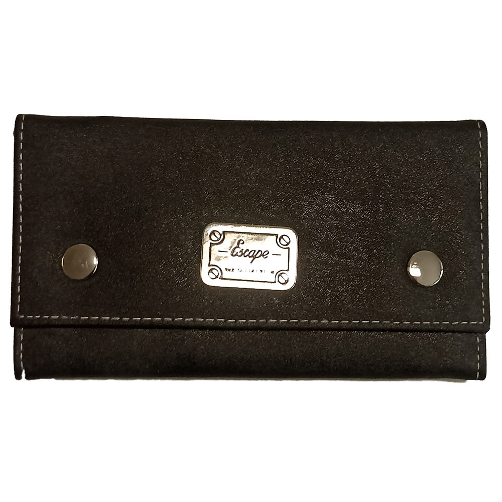 Geldbeutel in Schwarz mit Kette