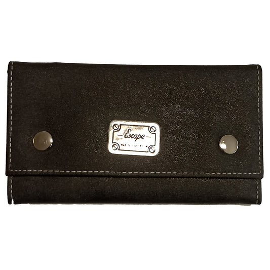 Geldbeutel in Schwarz mit Kette