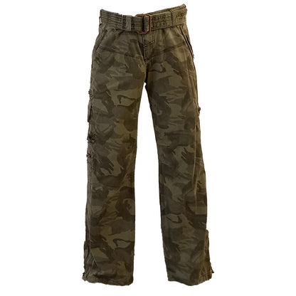 MFH Damenhose Combat mit Gürtel in Woodland