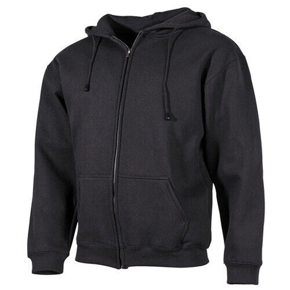 Kapuzen Jacke mit Reißverschluss von MFH in Schwarz