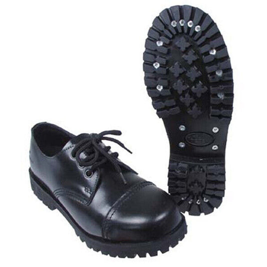 MFH Pure Trash 3-Loch Halbschuhe Schwarz Größe 38 mit Stahlkappe