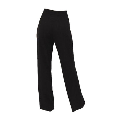 Stradivarius Damen Anzughose Straight Leg Größe 44 Stoffhose