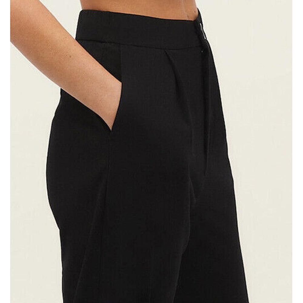 Stradivarius Damen Anzughose Straight Leg Größe 44 Stoffhose