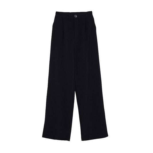 Stradivarius Damen Anzughose Straight Leg Größe 44 Stoffhose