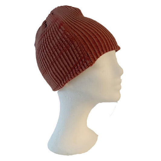 Strickmütze Beanie Rot/Melange in Einheitsgröße