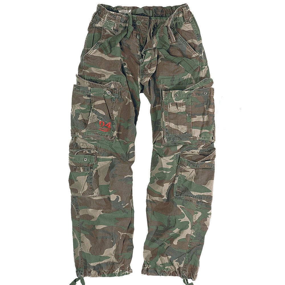 Surplus Airborne Trouser Cargohose in der Farbe Woodland