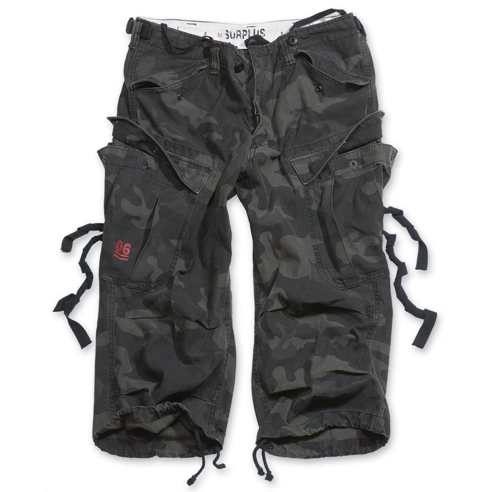 Surplus Engineer Vintage 3/4 Short Black Camo