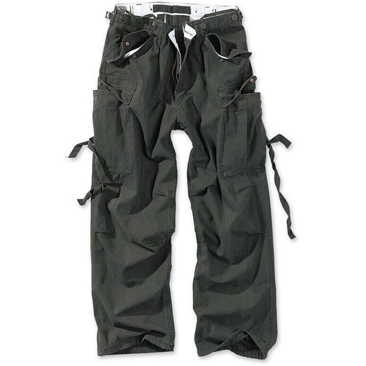 Surplus Raw Vintage Fatique Trouser Schwarz Cargohose