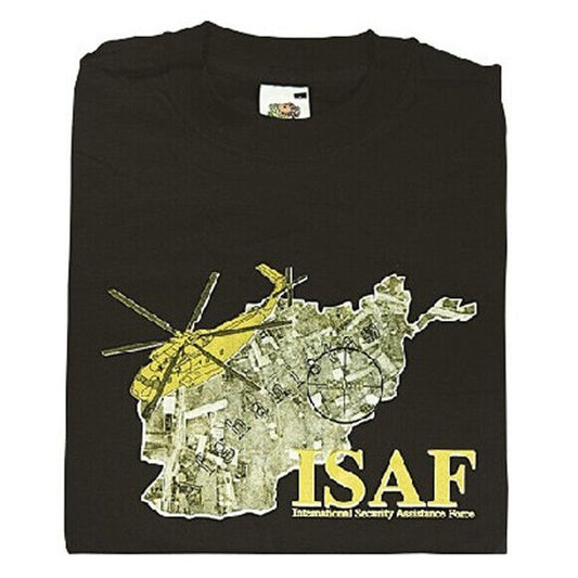 Herren T-Shirt ISAF von Fruit of the Loom schwarz L